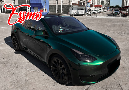 Gloss Metallic British Green Dry Apply PPF TPU Paint Protection Film