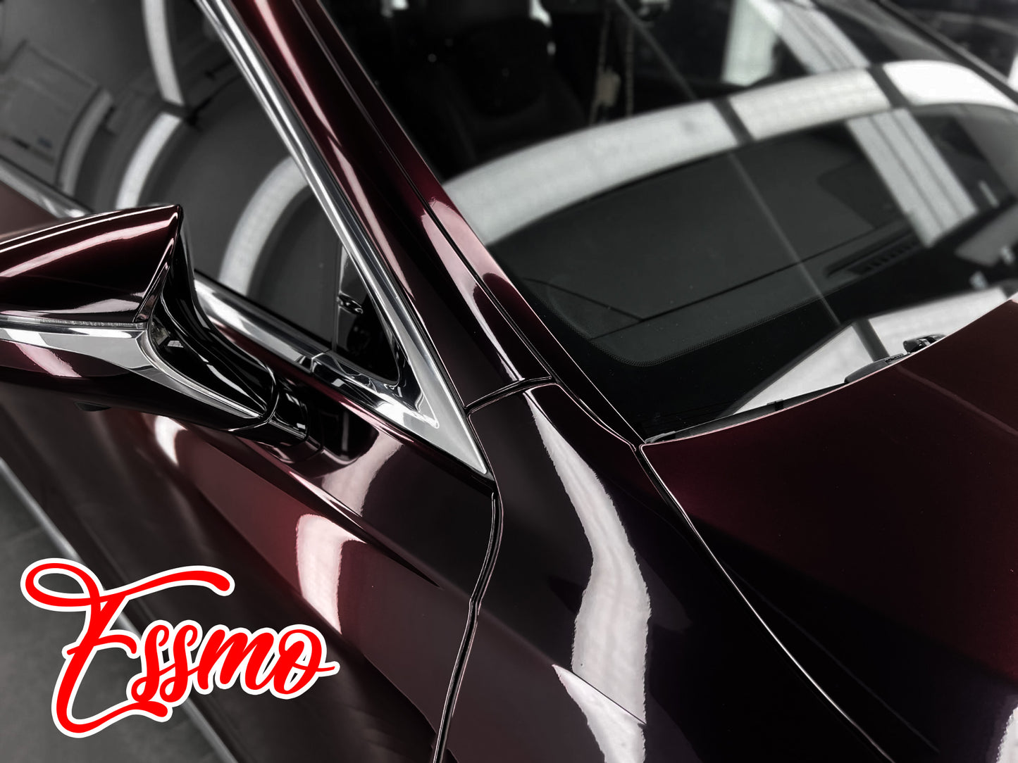 Galaxy Dust Gloss Midnight Red Dry Apply PPF TPU Paint Protection Film