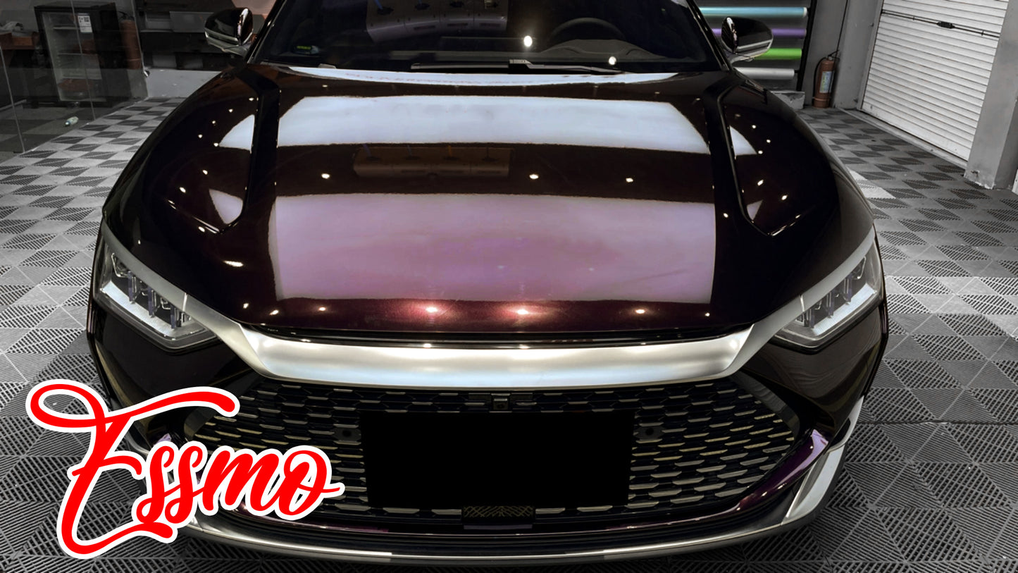 Gloss Metallic Black Cherry Dry Apply PPF TPU Paint Protection Film