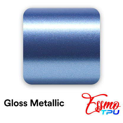 Gloss Metallic Frosted Blue Dry Apply PPF TPU Paint Protection Film