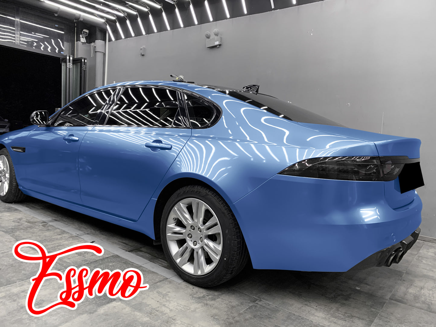 Gloss Metallic Frosted Blue Dry Apply PPF TPU Paint Protection Film