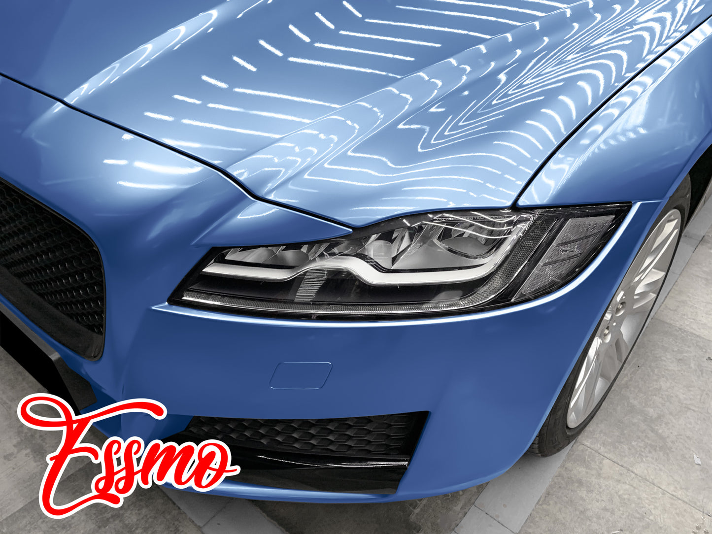Gloss Metallic Frosted Blue Dry Apply PPF TPU Paint Protection Film