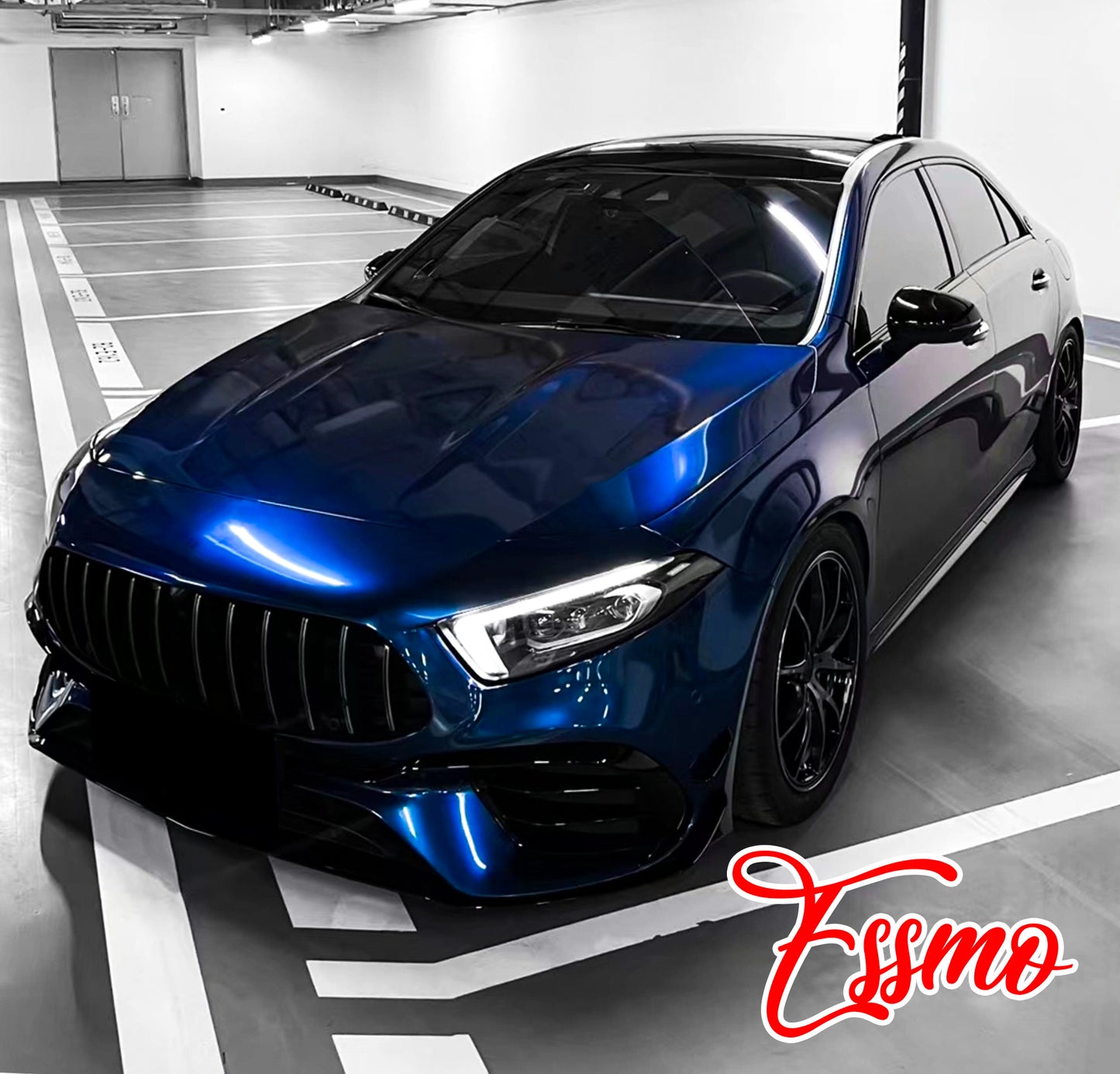 Gloss Metallic Gentian Blue Dry Apply PPF TPU Paint Protection Film