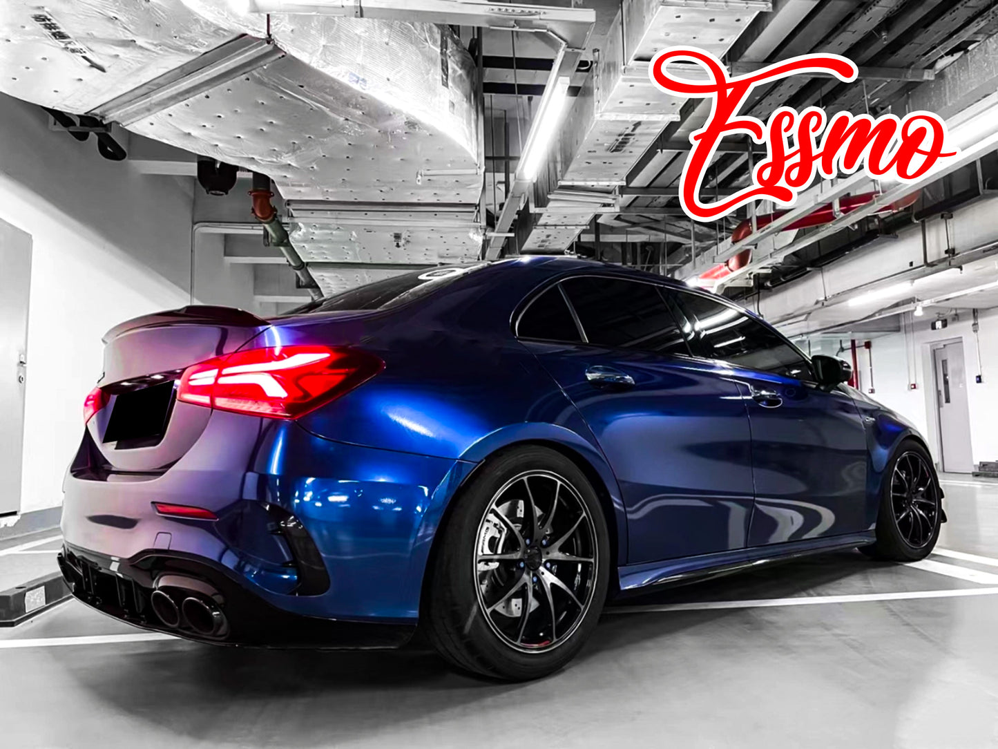 Gloss Metallic Gentian Blue Dry Apply PPF TPU Paint Protection Film