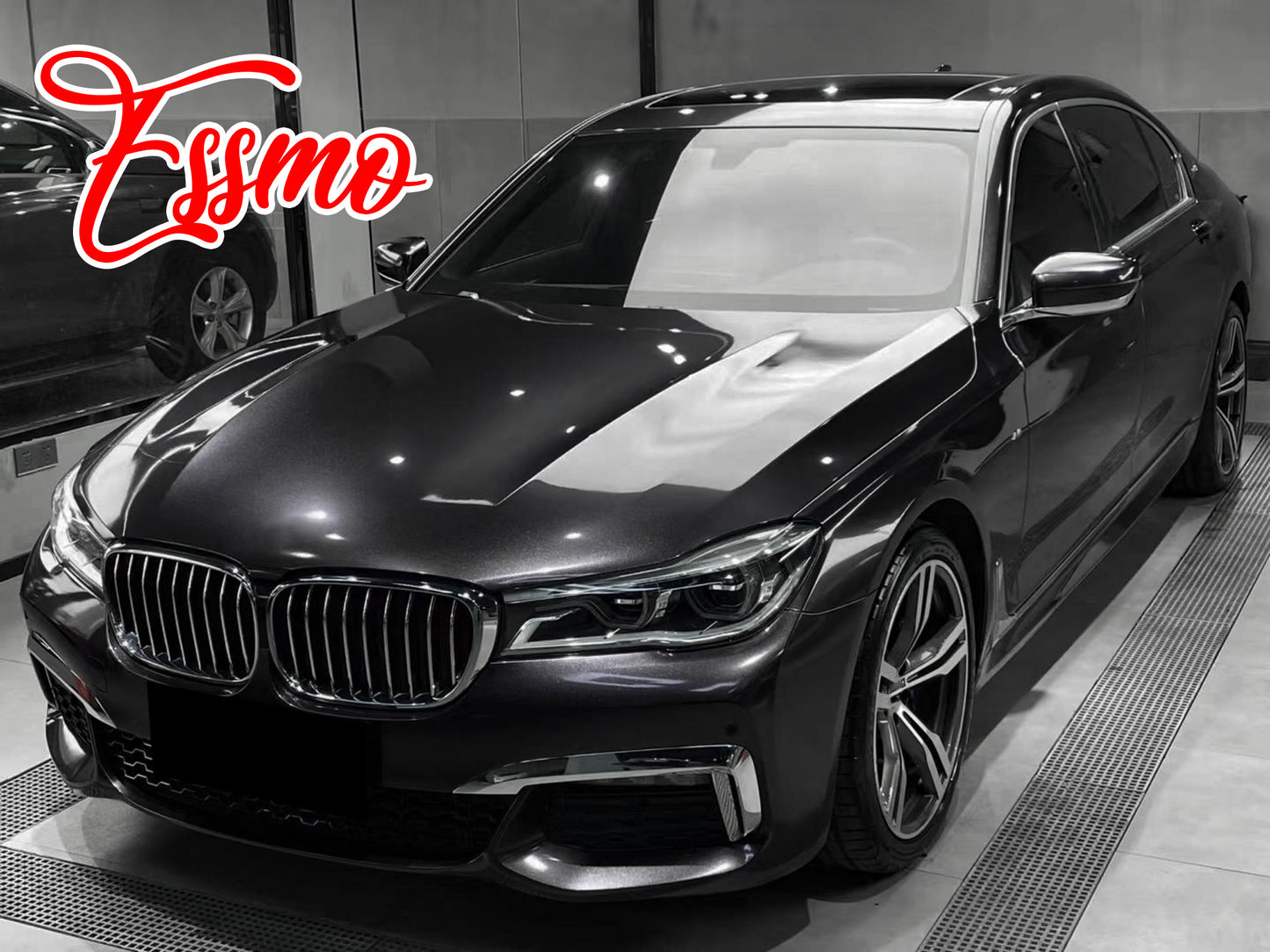 Gloss Metallic Steel Gray Dry Apply PPF TPU Paint Protection Film