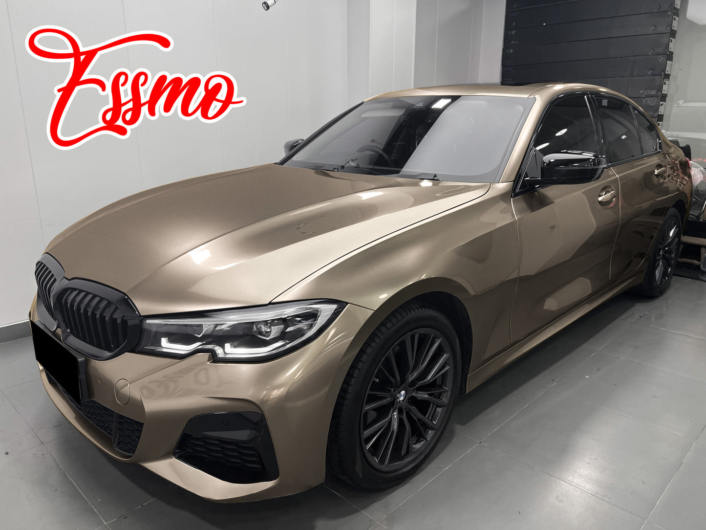 Gloss Metallic Champagne Gold Dry Apply PPF TPU Paint Protection Film