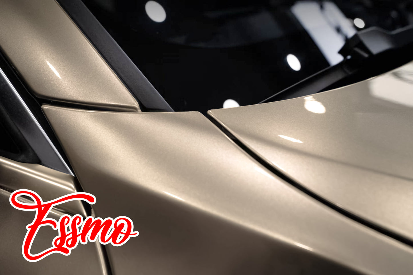 Gloss Metallic Champagne Gold Dry Apply PPF TPU Paint Protection Film