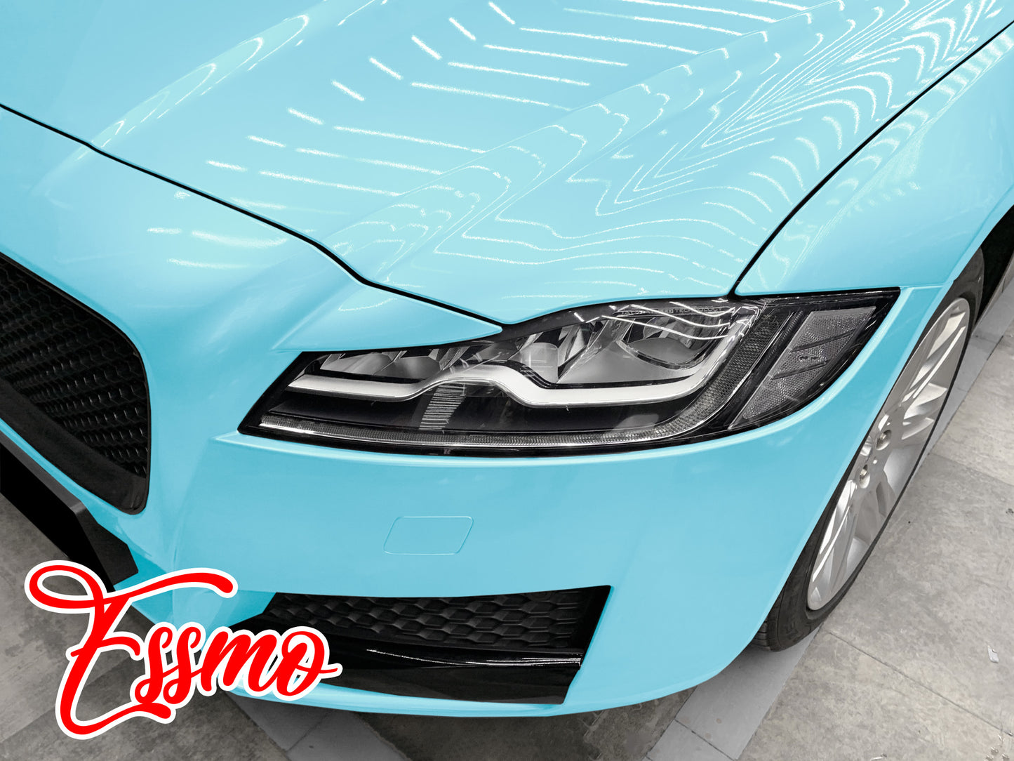 Gloss Ice Blue Dry Apply PPF TPU Paint Protection Film