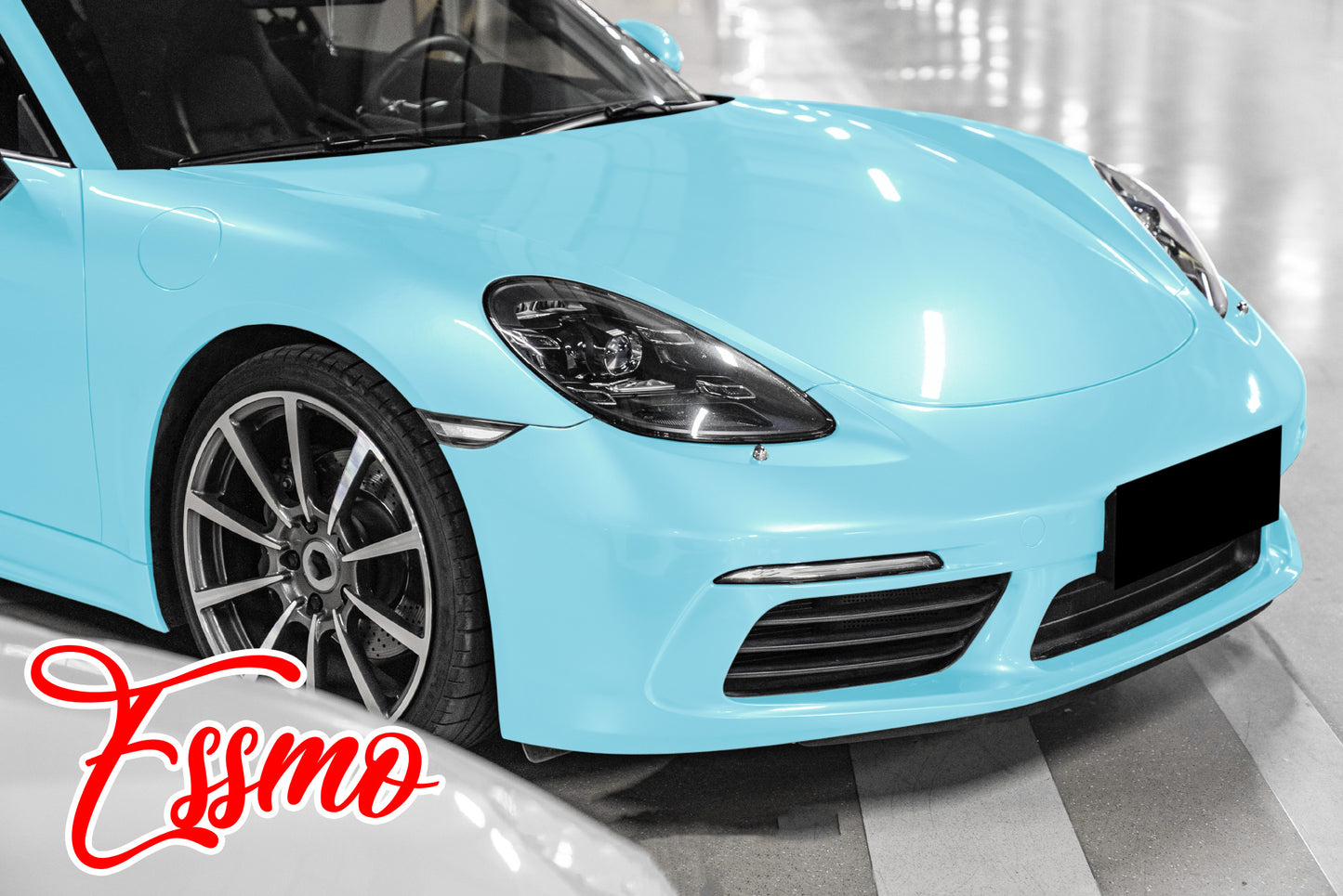Gloss Ice Blue Dry Apply PPF TPU Paint Protection Film