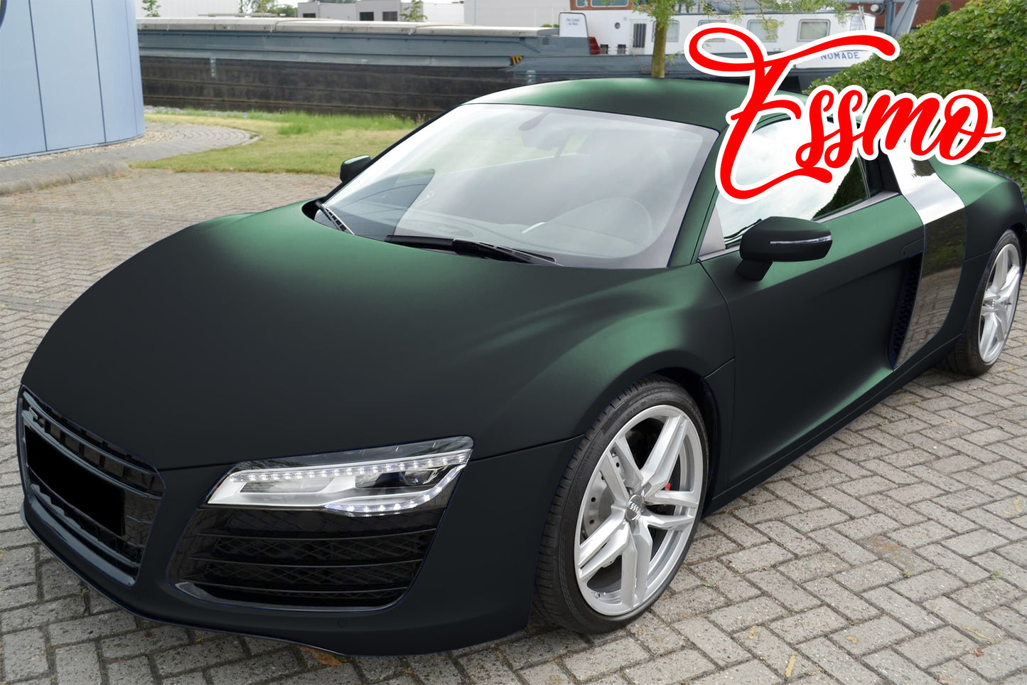 Matte Metallic Wizard Green Dry Apply PPF TPU Paint Protection Film