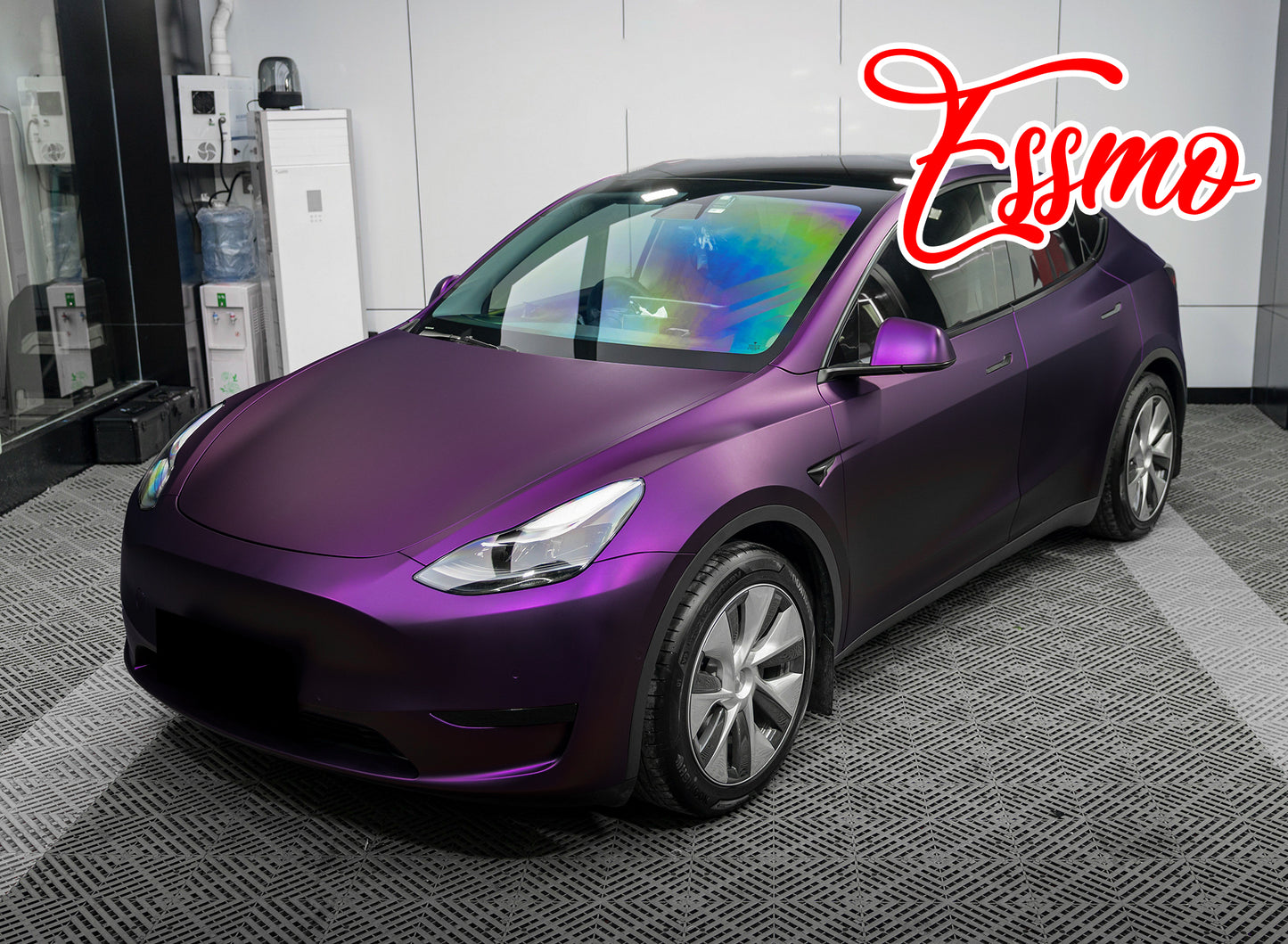 Matte Metallic Magenta Purple Dry Apply PPF TPU Paint Protection Film