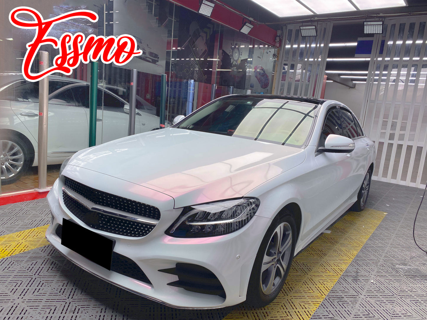 Galaxy Dust Gloss White Red Dry Apply PPF TPU Paint Protection Film