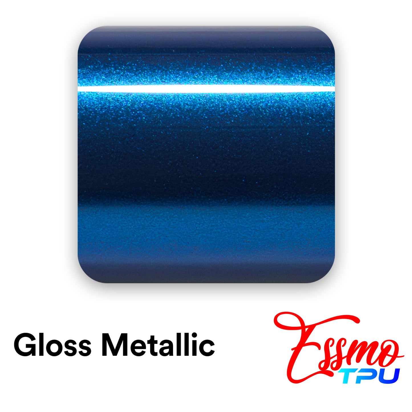 Gloss Metallic Diamond Blue Dry Apply PPF TPU Paint Protection Film