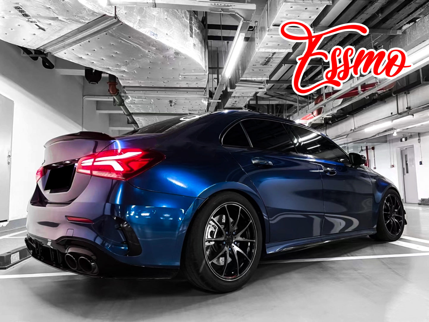 Gloss Metallic Diamond Blue Dry Apply PPF TPU Paint Protection Film
