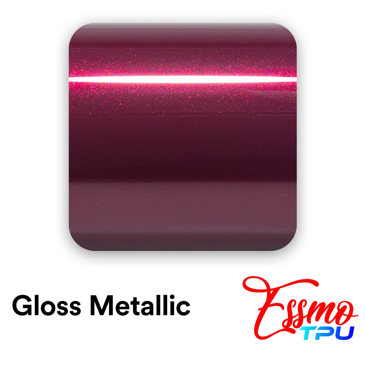 Gloss Metallic Plum Red Dry Apply PPF TPU Paint Protection Film
