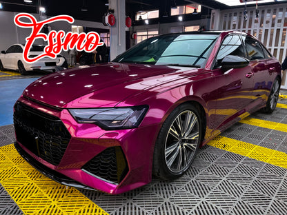 Gloss Metallic Plum Red Dry Apply PPF TPU Paint Protection Film