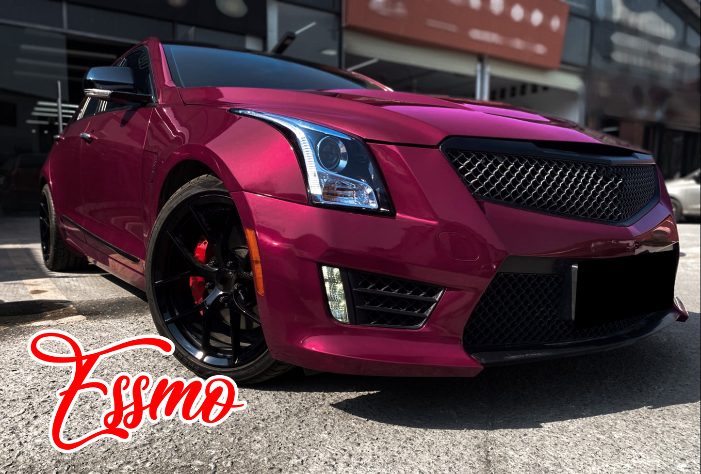 Gloss Metallic Plum Red Dry Apply PPF TPU Paint Protection Film