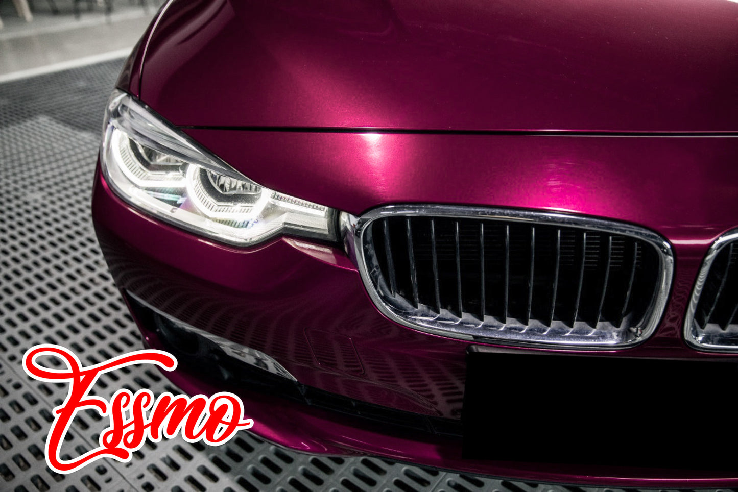 Gloss Metallic Plum Red Dry Apply PPF TPU Paint Protection Film