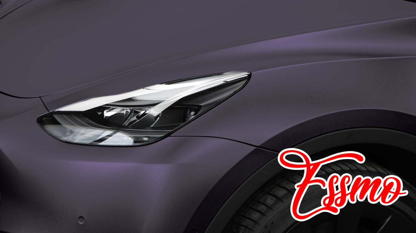 Matte Metallic Midnight Purple Dry Apply PPF TPU Paint Protection Film