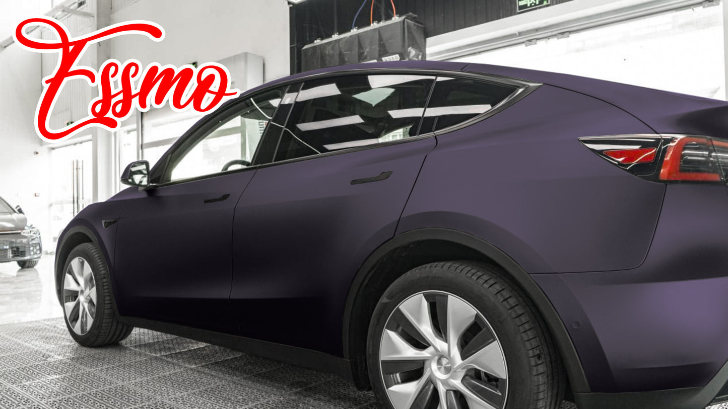 Matte Metallic Midnight Purple Dry Apply PPF TPU Paint Protection Film