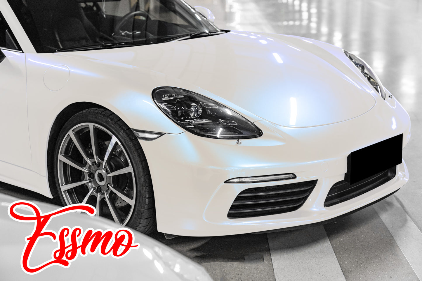 Pearl White Gloss Blue Dry Apply PPF TPU Paint Protection Film