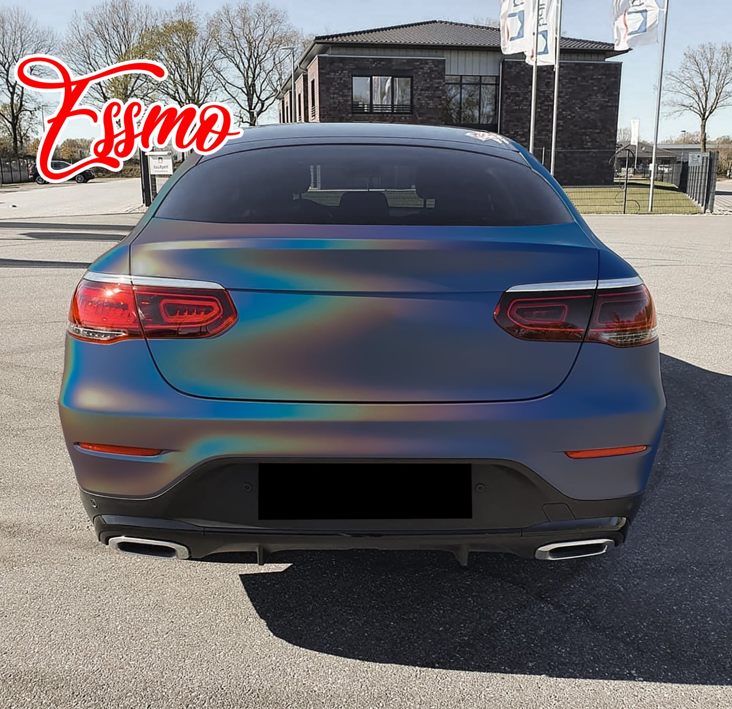 Laser Flip Satin Rainbow Gray Dry Apply PPF TPU Paint Protection Film