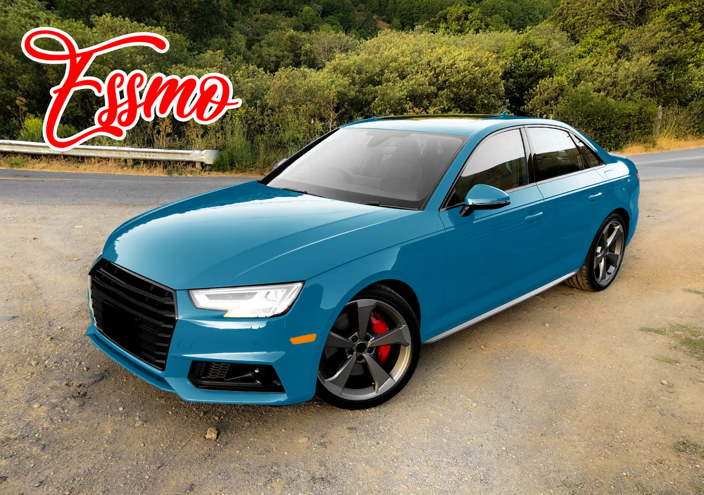 Gloss Tuscan Blue Dry Apply PPF TPU Paint Protection Film
