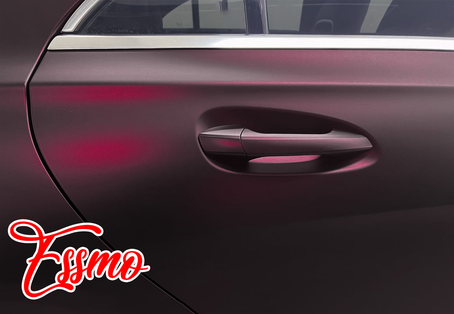 Matte Metallic Plum Purple Dry Apply PPF TPU Paint Protection Film