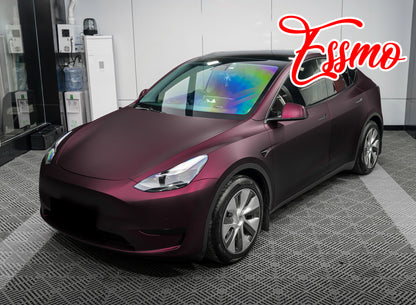 Matte Metallic Plum Purple Dry Apply PPF TPU Paint Protection Film