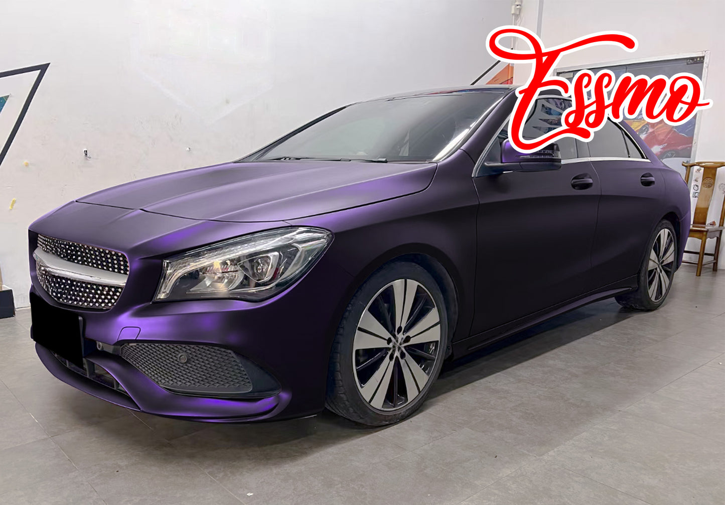 Matte Metallic Magic Purple Dry Apply PPF TPU Paint Protection Film