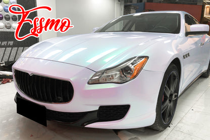 Galaxy Dust Gloss White Green Dry Apply PPF TPU Paint Protection Film