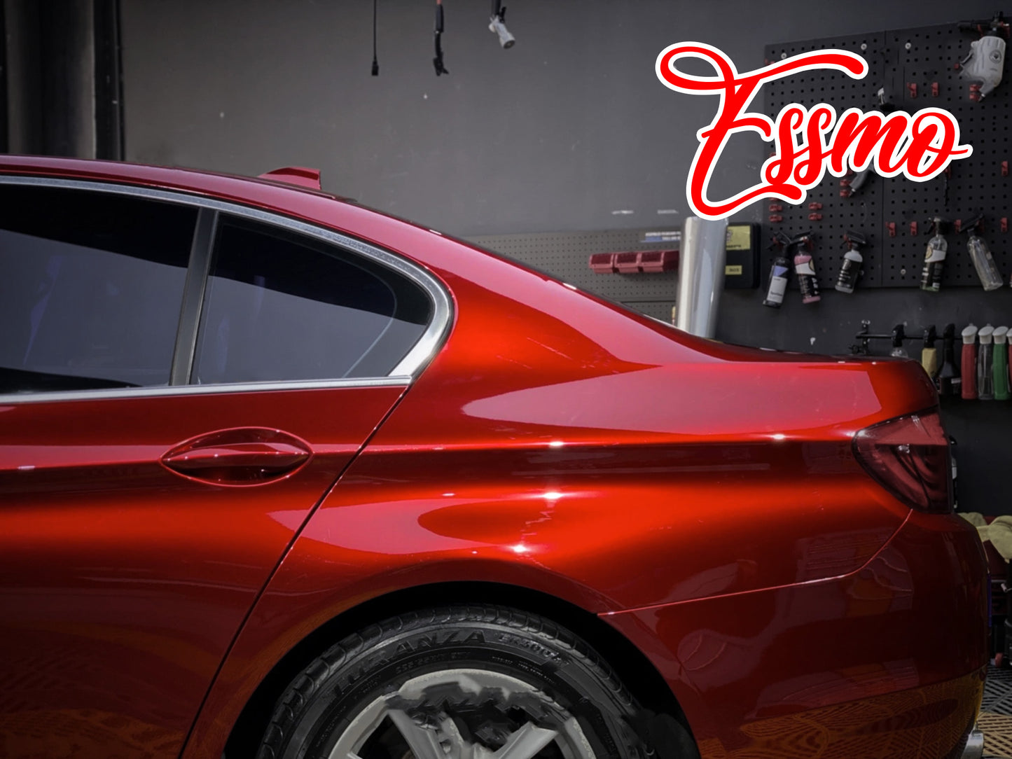 Gloss Metallic Gem Red Dry Apply PPF TPU Paint Protection Film