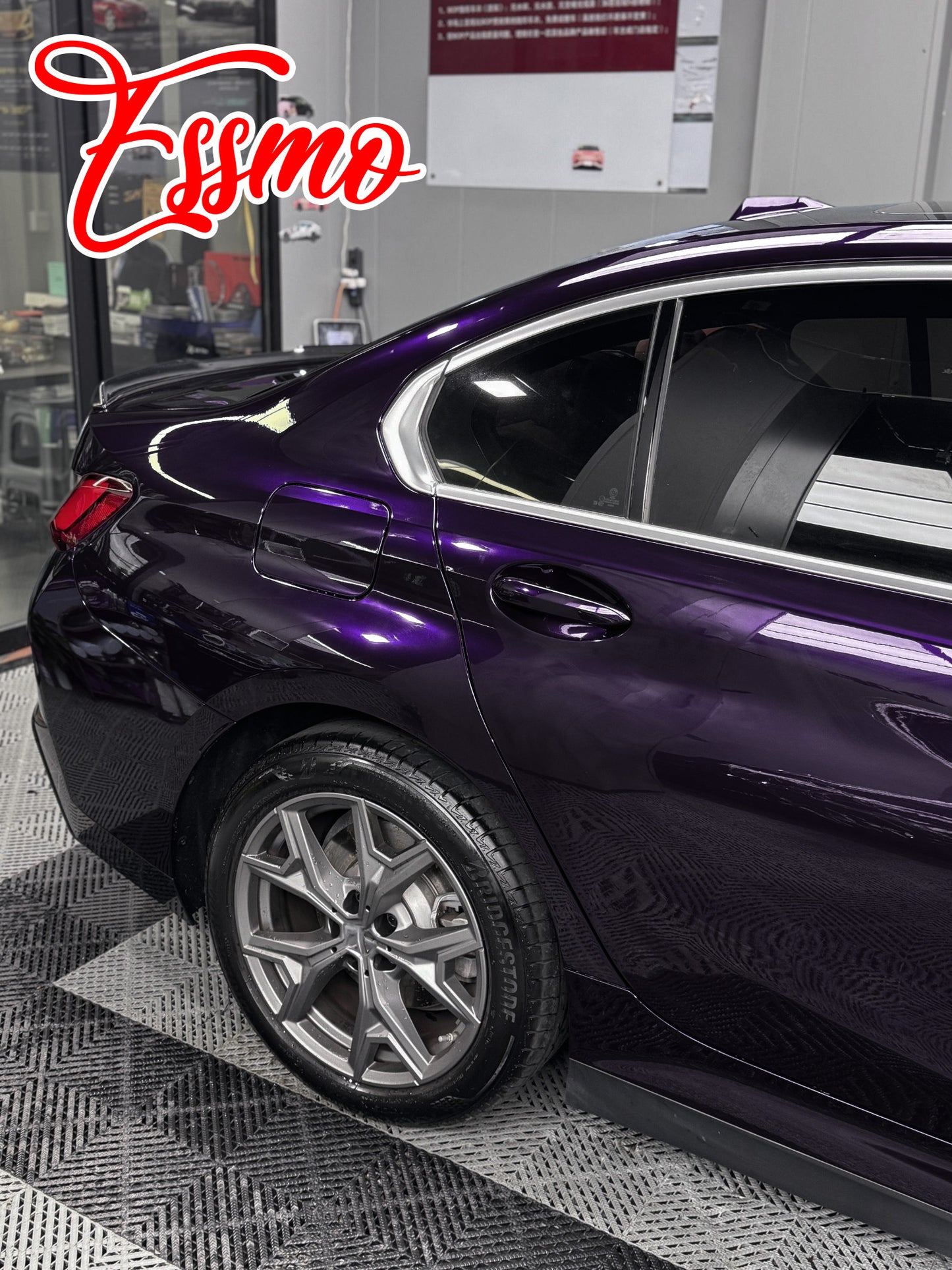Gloss Metallic Nightfall Purple Dry Apply PPF TPU Paint Protection Film