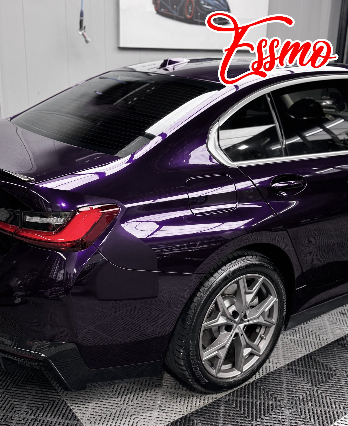 Gloss Metallic Nightfall Purple Dry Apply PPF TPU Paint Protection Film