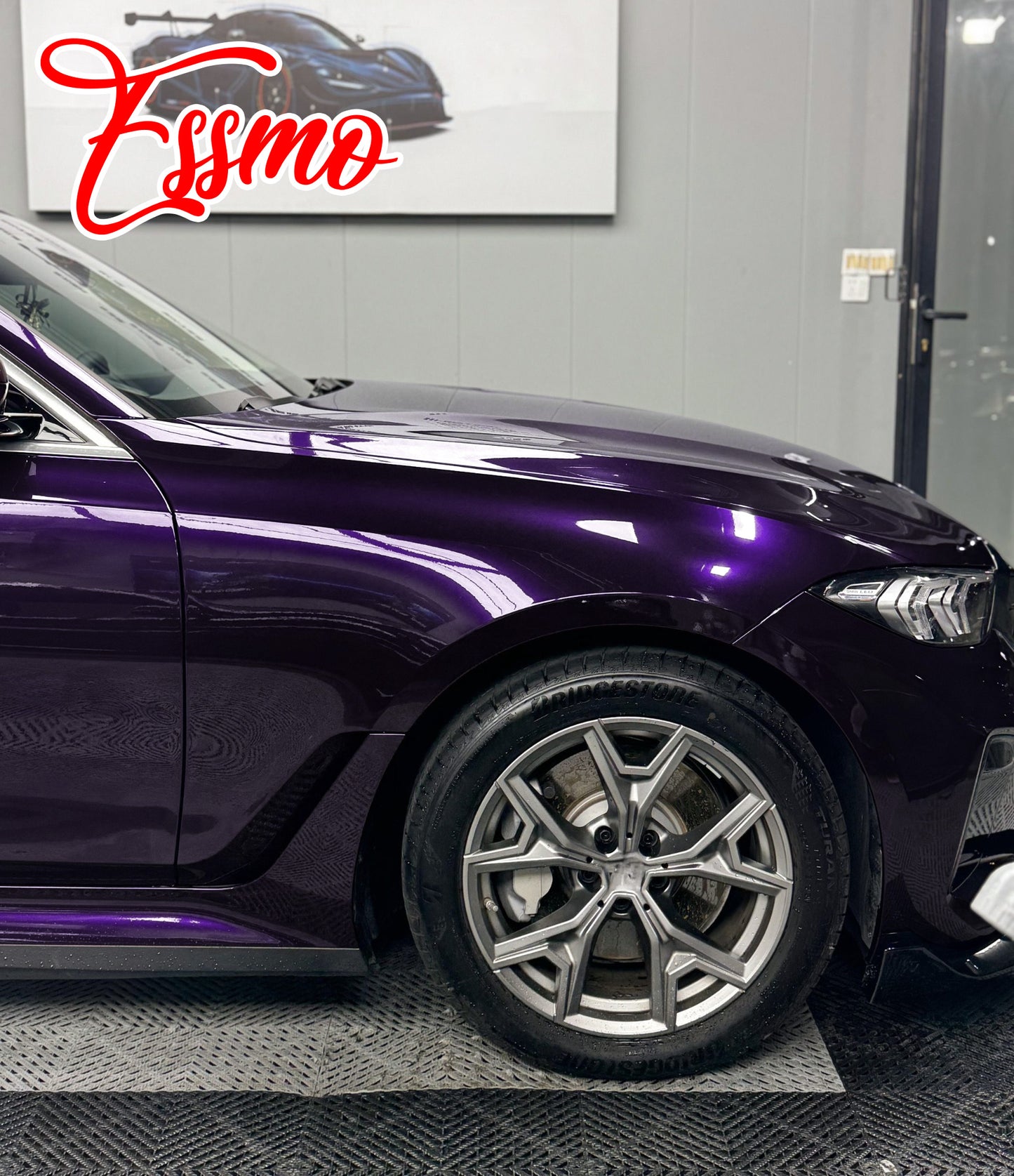Gloss Metallic Nightfall Purple Dry Apply PPF TPU Paint Protection Film