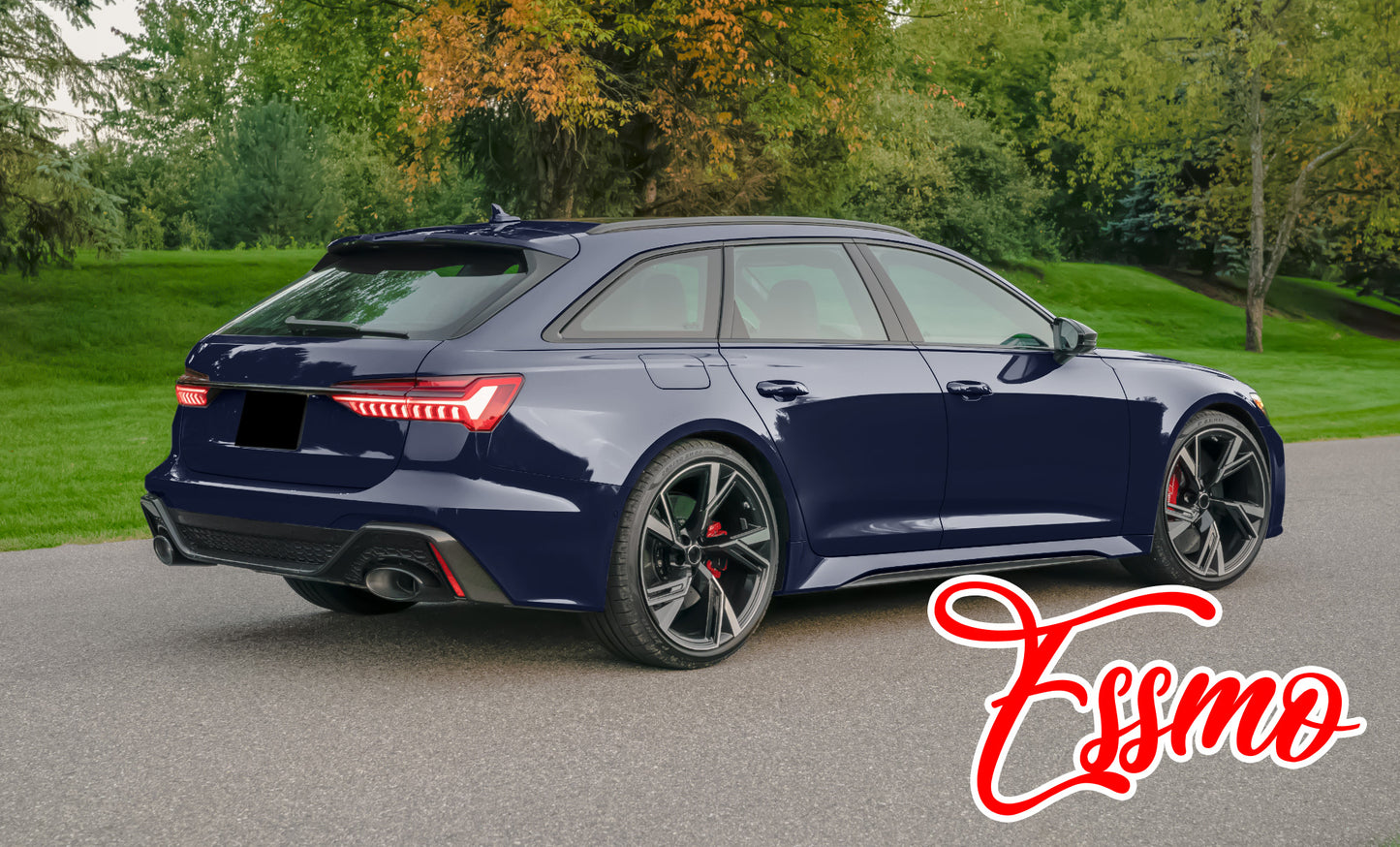 Gloss Midnight Blue Dry Apply PPF TPU Paint Protection Film