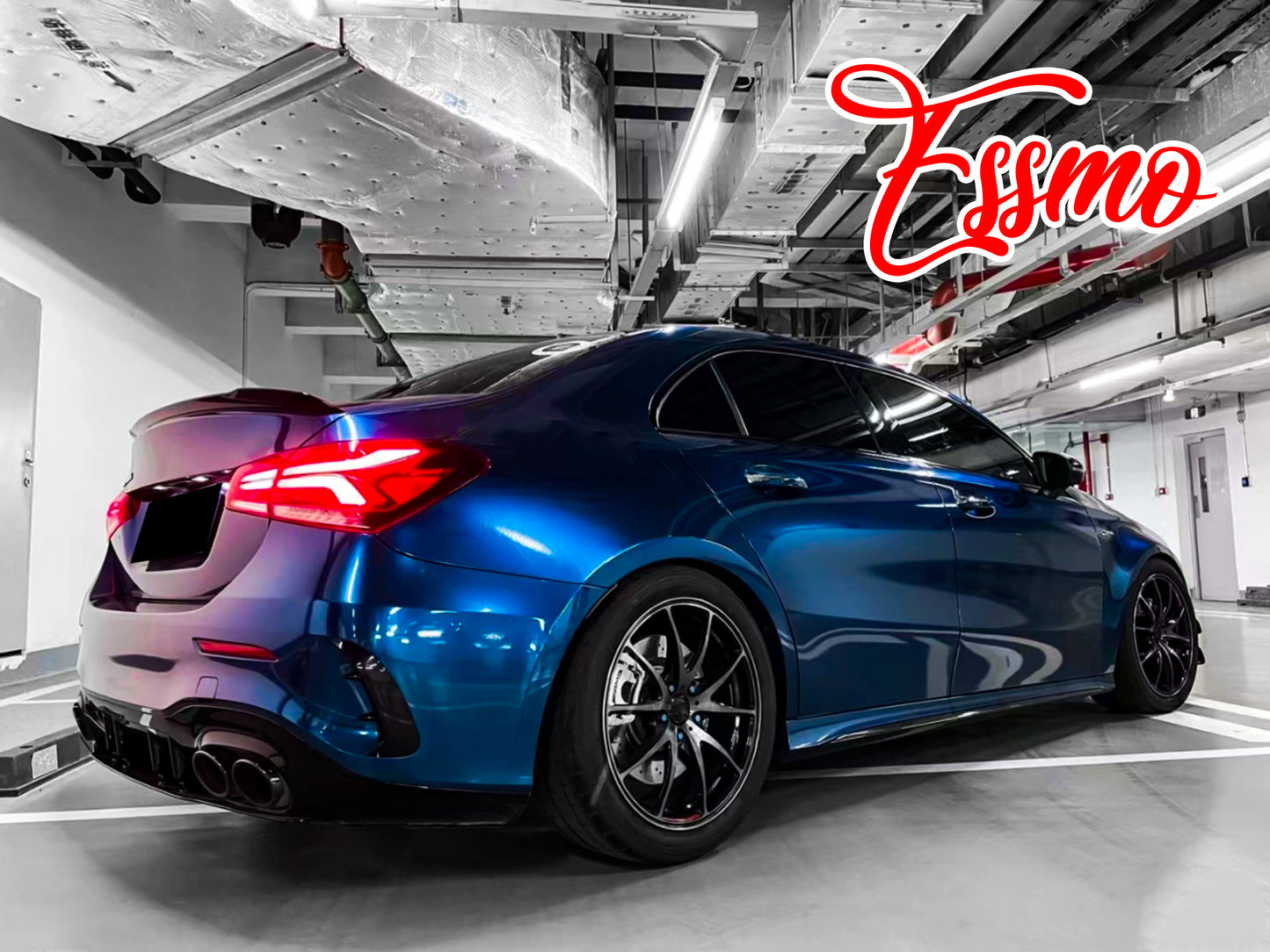 Gloss Metallic Shadow Blue Dry Apply PPF TPU Paint Protection Film