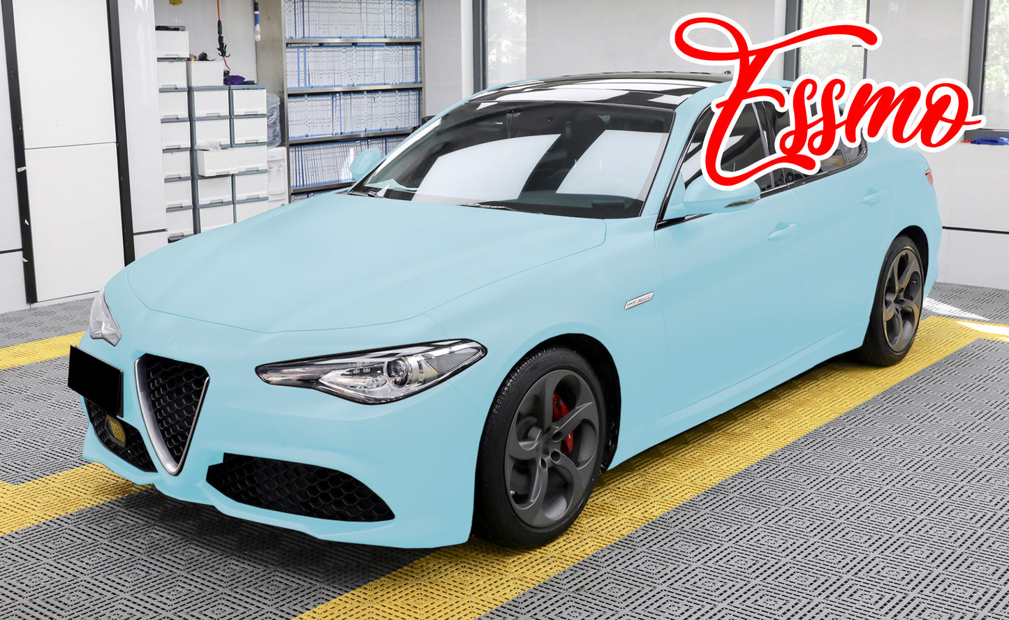 Matte Glacier Blue Dry Apply PPF TPU Paint Protection Film
