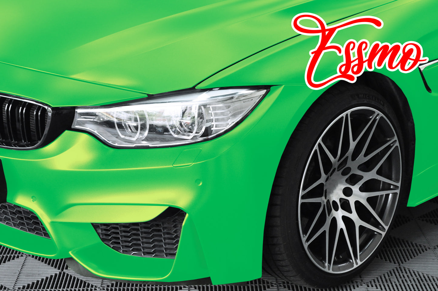 Matte Metallic Beast Green Dry Apply PPF TPU Paint Protection Film