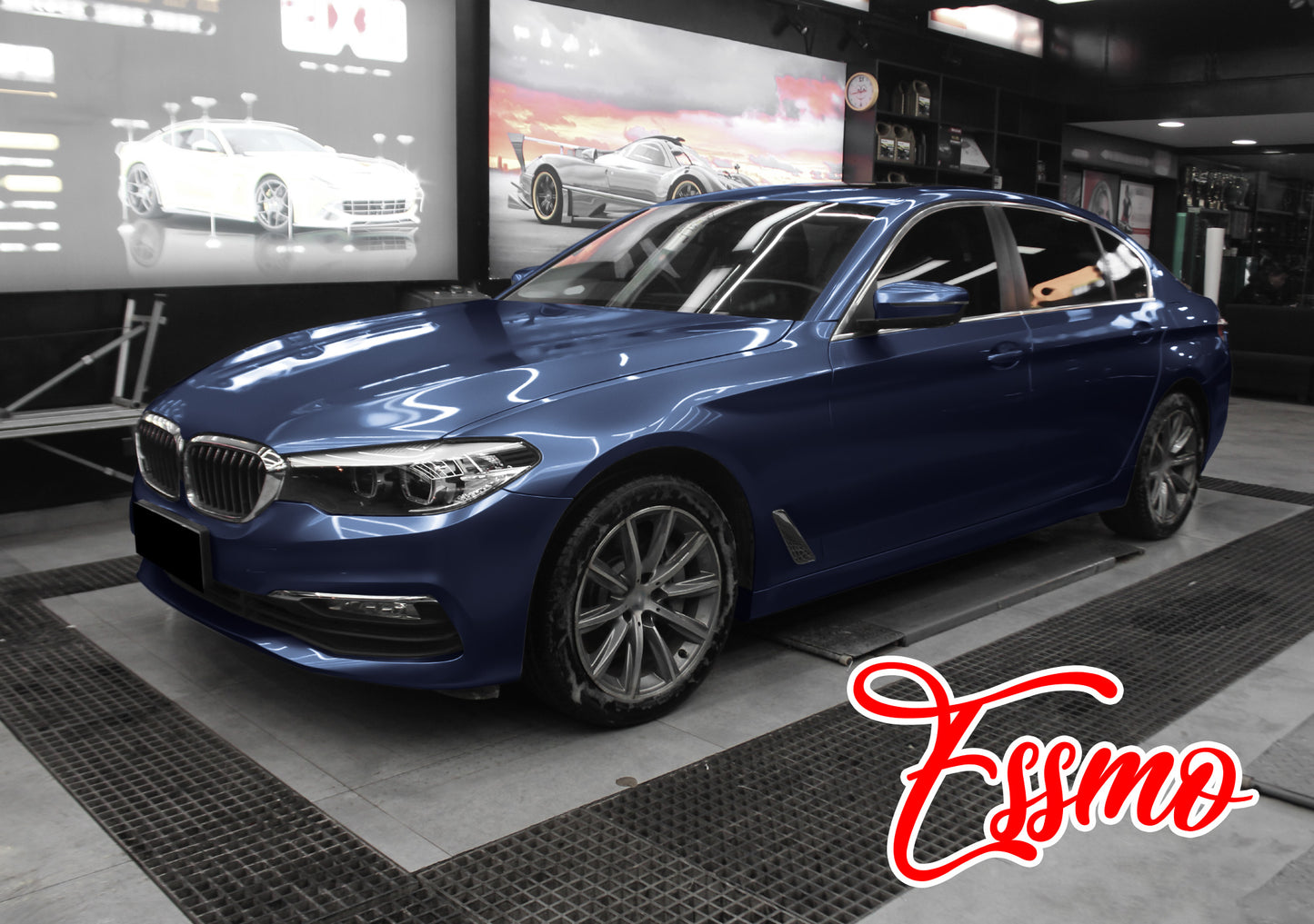 Gloss Metallic Basalt Gray Dry Apply PPF TPU Paint Protection Film