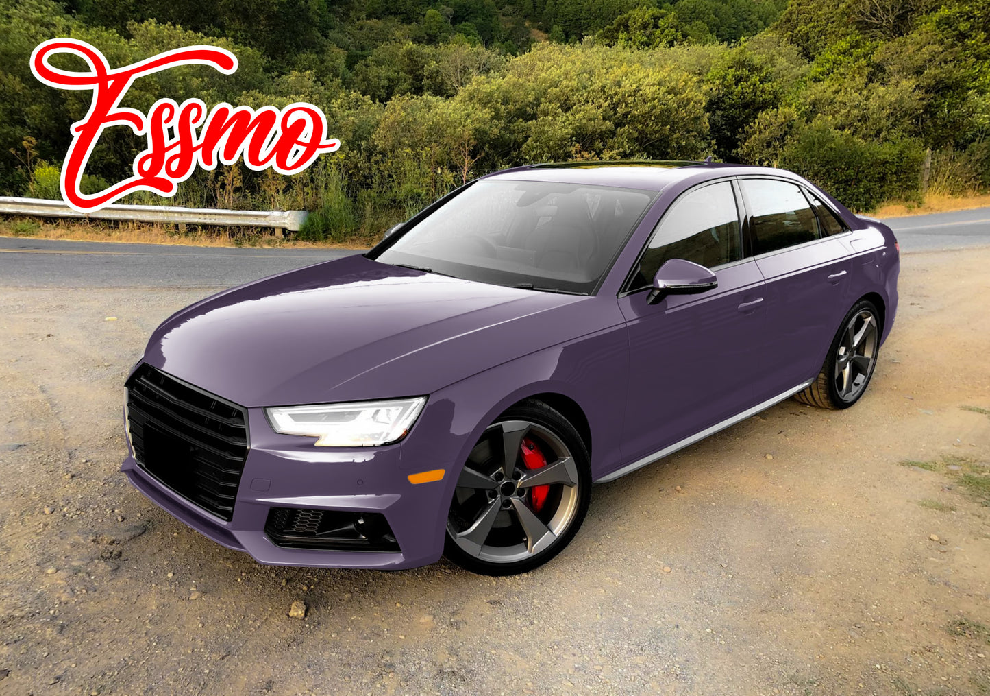 Gloss Negroni Purple Dry Apply PPF TPU Paint Protection Film
