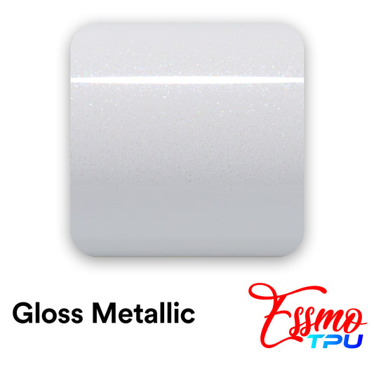 Gloss Metallic Sparkle White Dry Apply PPF TPU Paint Protection Film