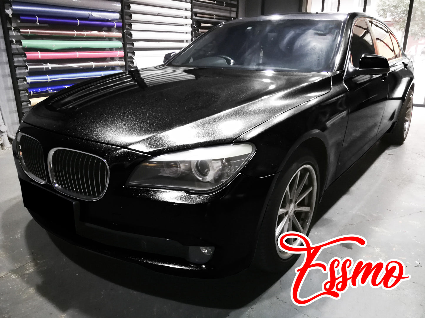 Gloss Metallic Sparkle Black Dry Apply PPF TPU Paint Protection Film