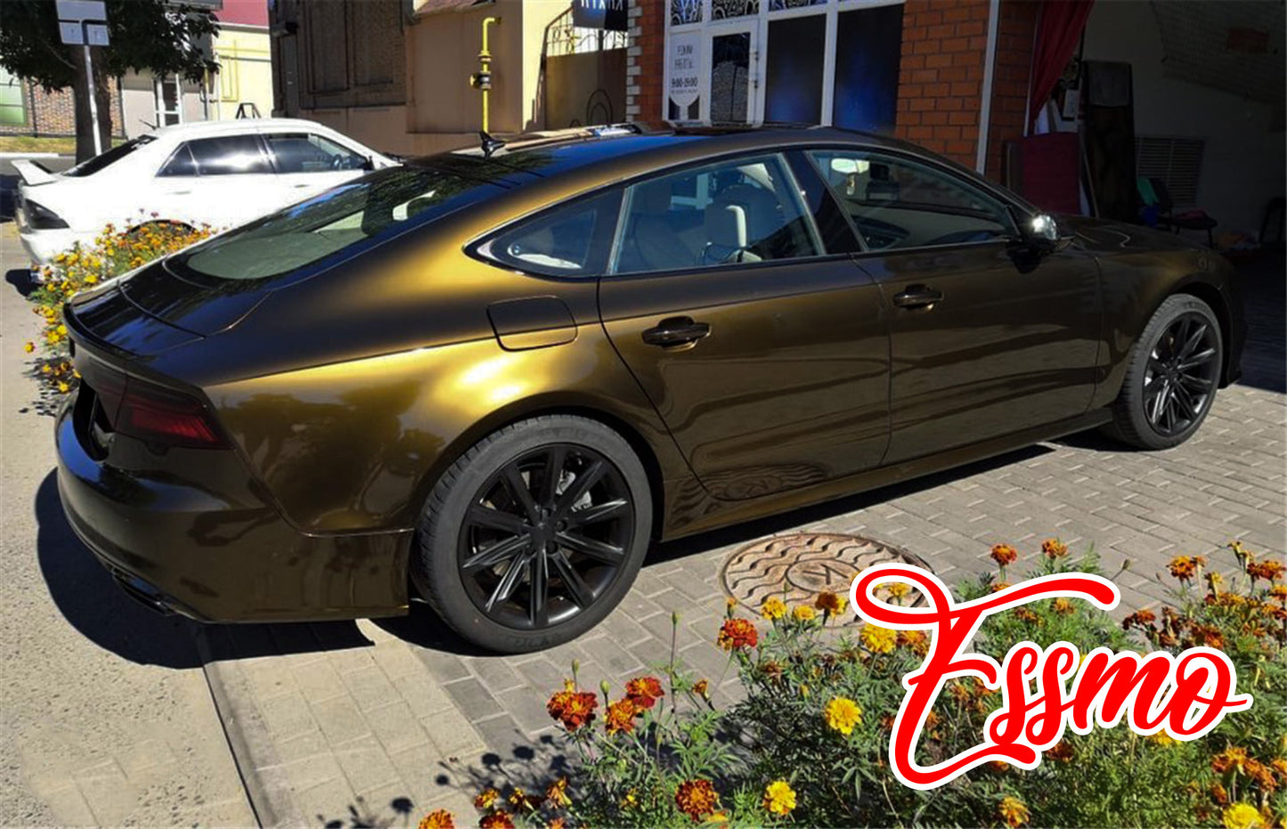 Liquid Metallic Shadow Gold Dry Apply PPF TPU Paint Protection Film
