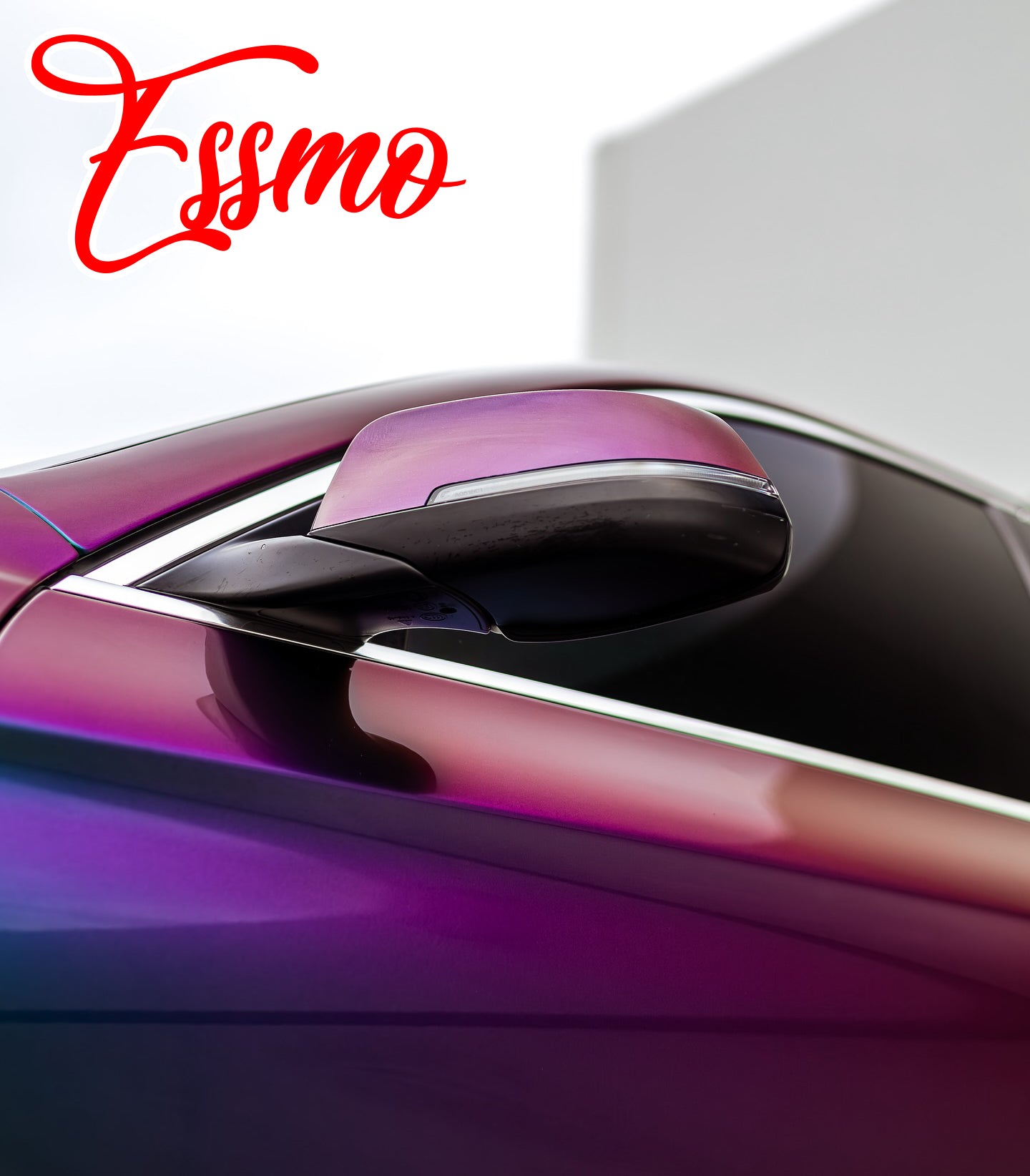PET Galaxy Dust Gloss Spectrum Purple Green Color Shift Vinyl Wrap