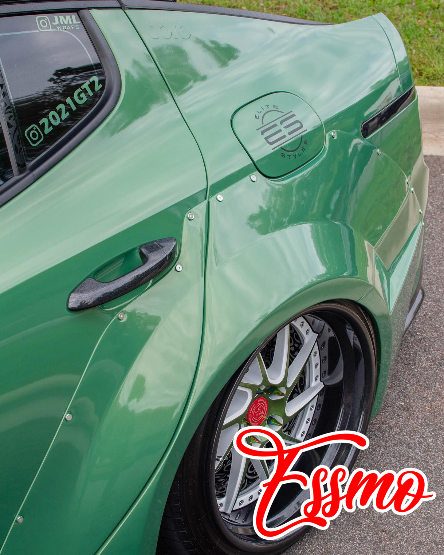 PET Galaxy Dust Gloss Emerald Green Color Shift Vinyl Wrap