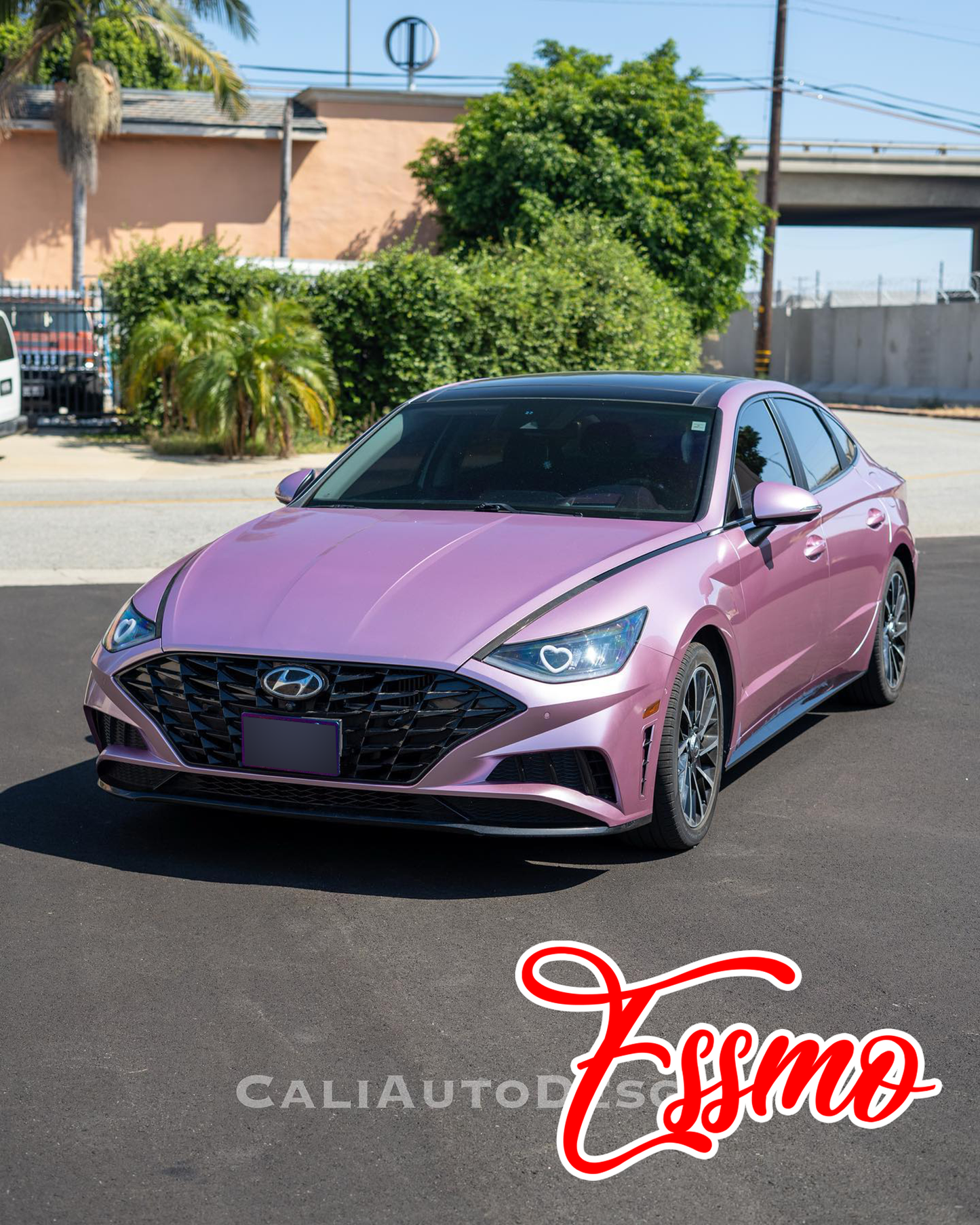PET Super Gloss Metallic Passion Pink Vinyl Wrap
