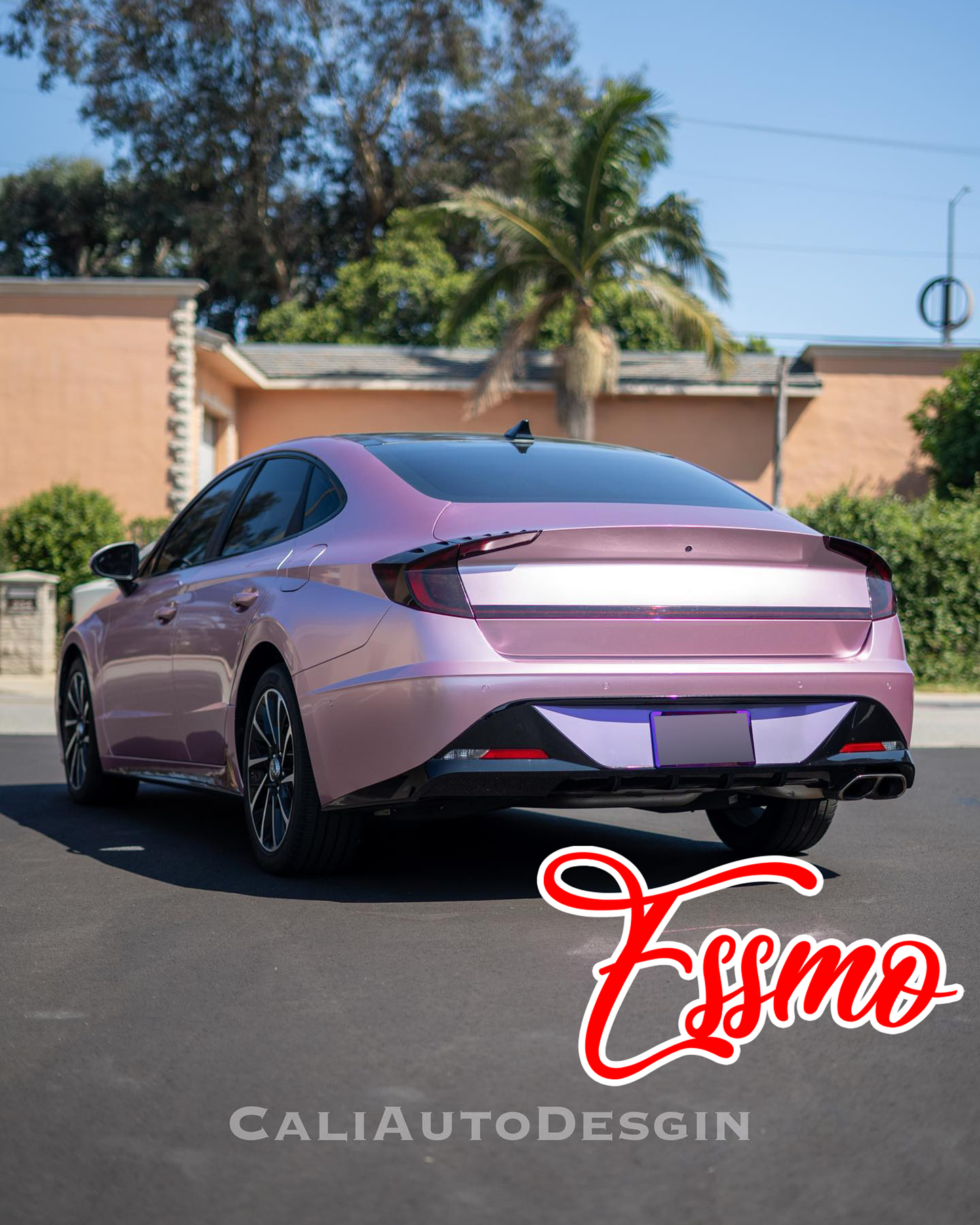 PET Super Gloss Metallic Passion Pink Vinyl Wrap