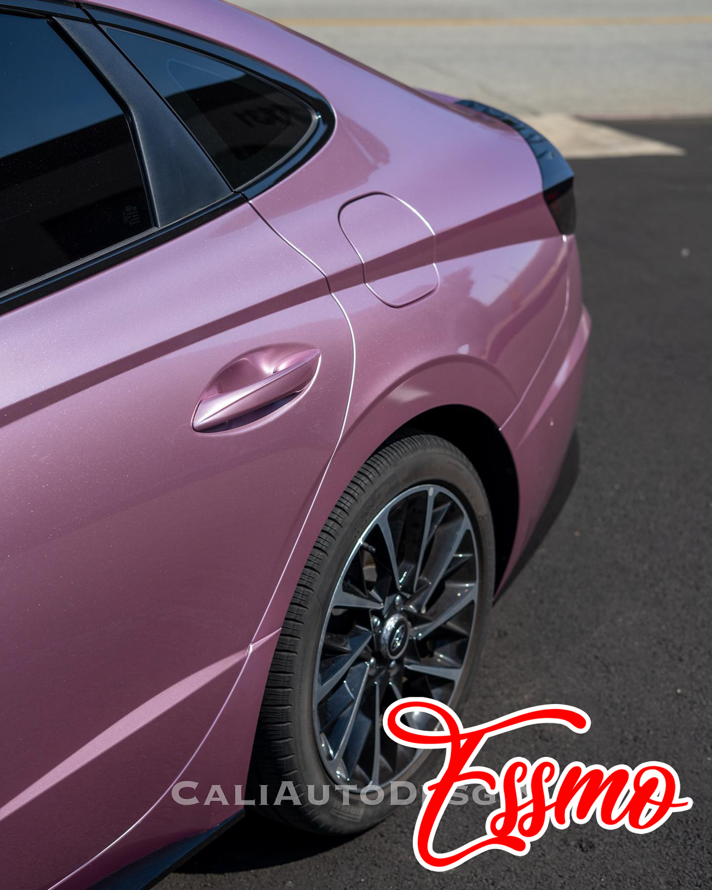 PET Super Gloss Metallic Passion Pink Vinyl Wrap