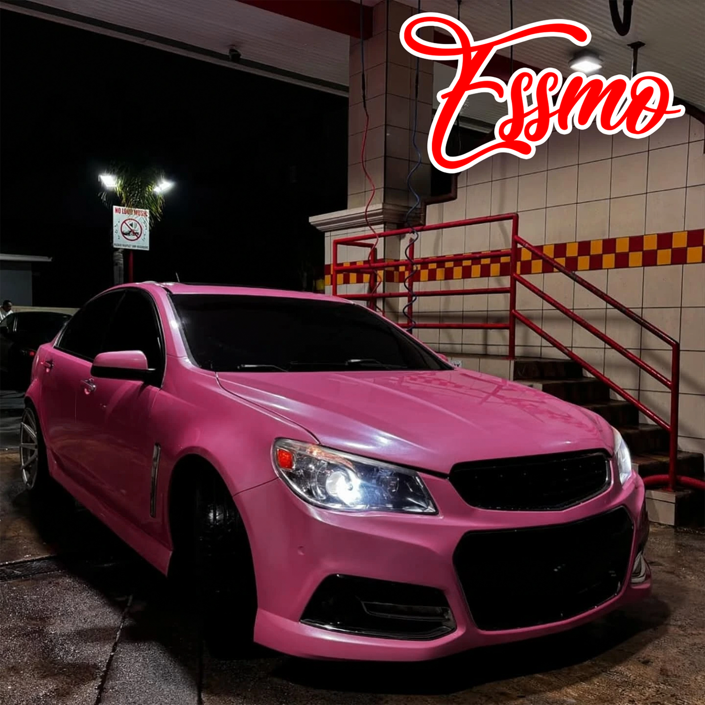 PET Super Gloss Metallic Petal Pink Vinyl Wrap